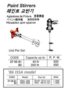 Pneumatic Paint Stirrers